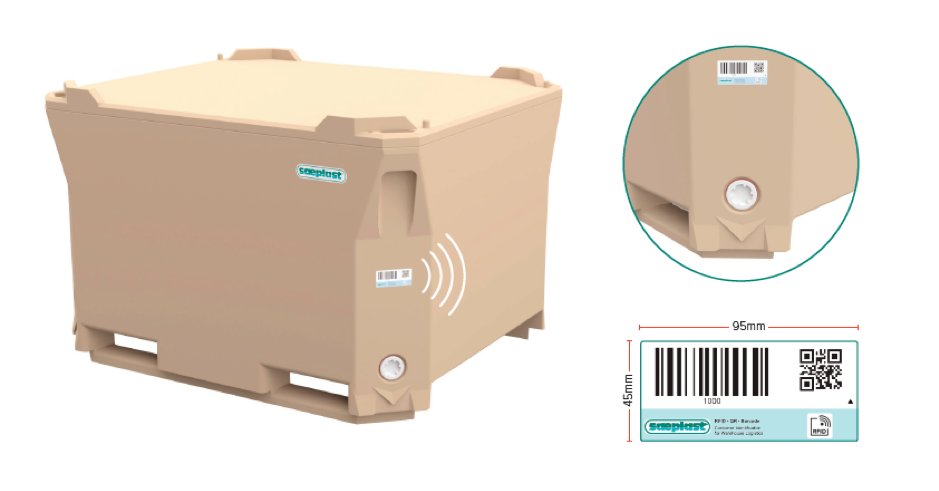 Saeplast container complete with tracking